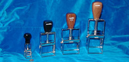 metal framed self inking stamps